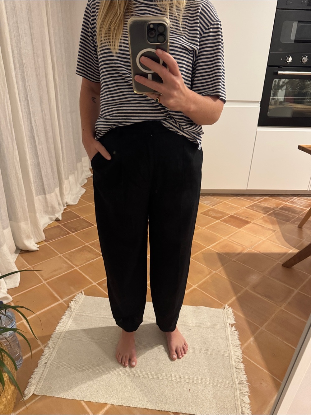 Zara black trousers